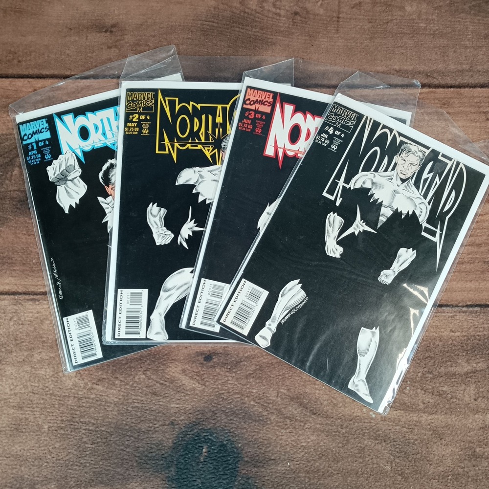 Marvel Comics Northstar Comic Book Set 1-4 OS Black Excellent Complete Run